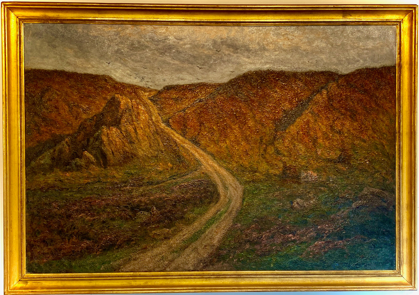 Charlotte Wahlström - Blommande ljunghed (oil painting)