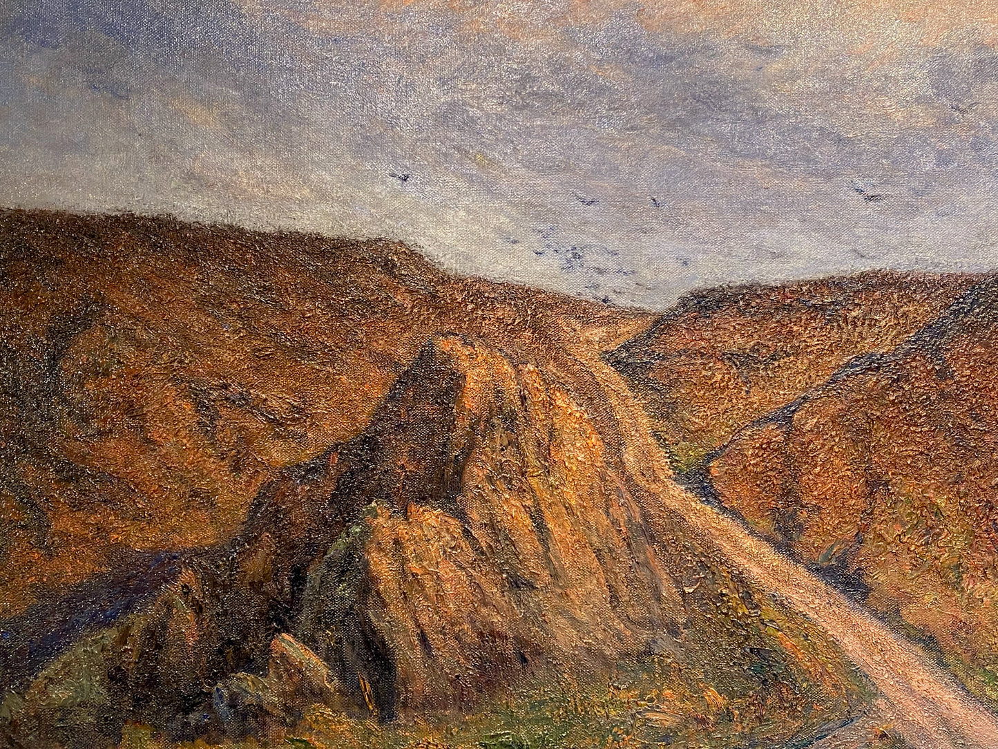 Charlotte Wahlström - Blommande ljunghed (oil painting)