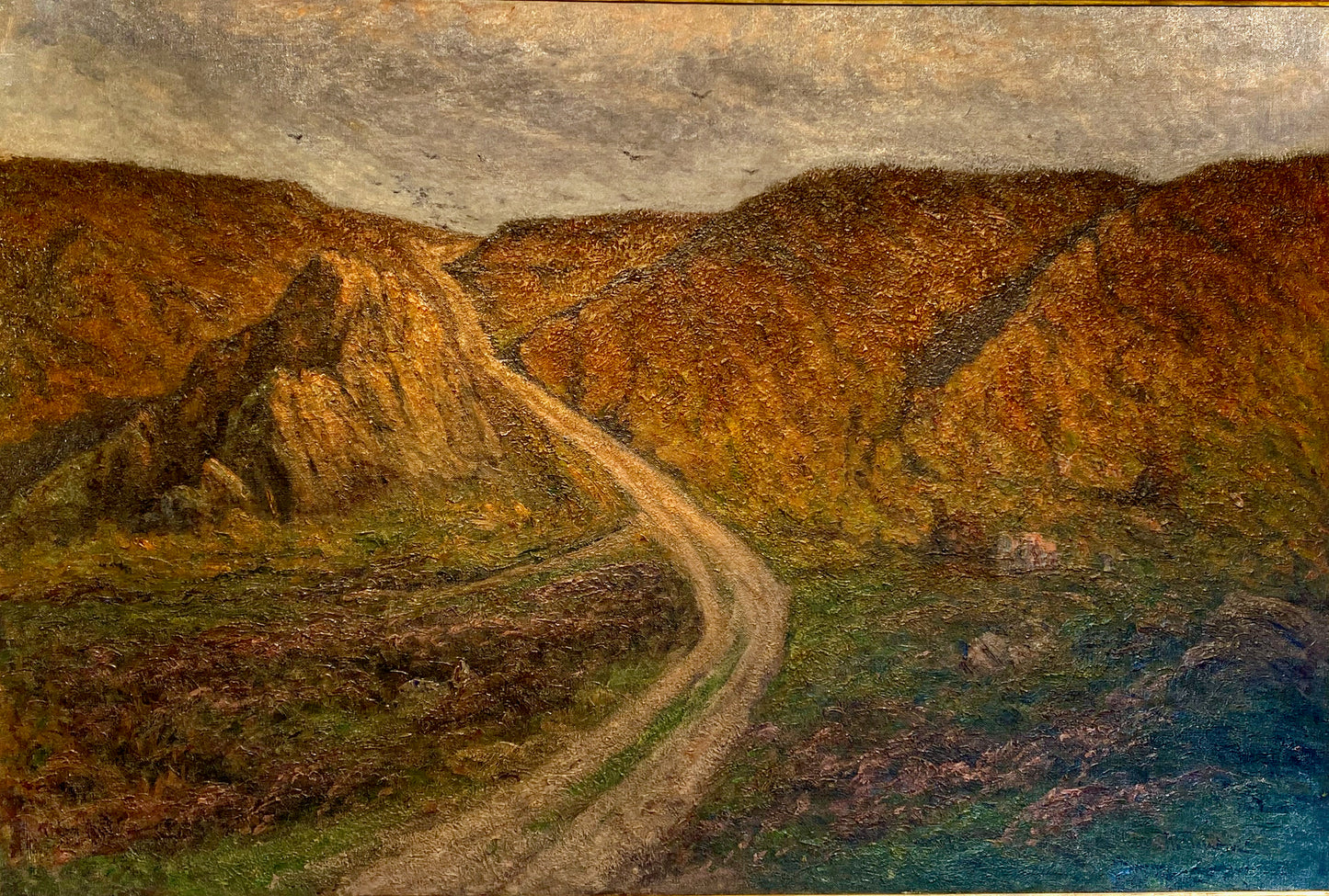 Charlotte Wahlström - Blommande ljunghed (oil painting)