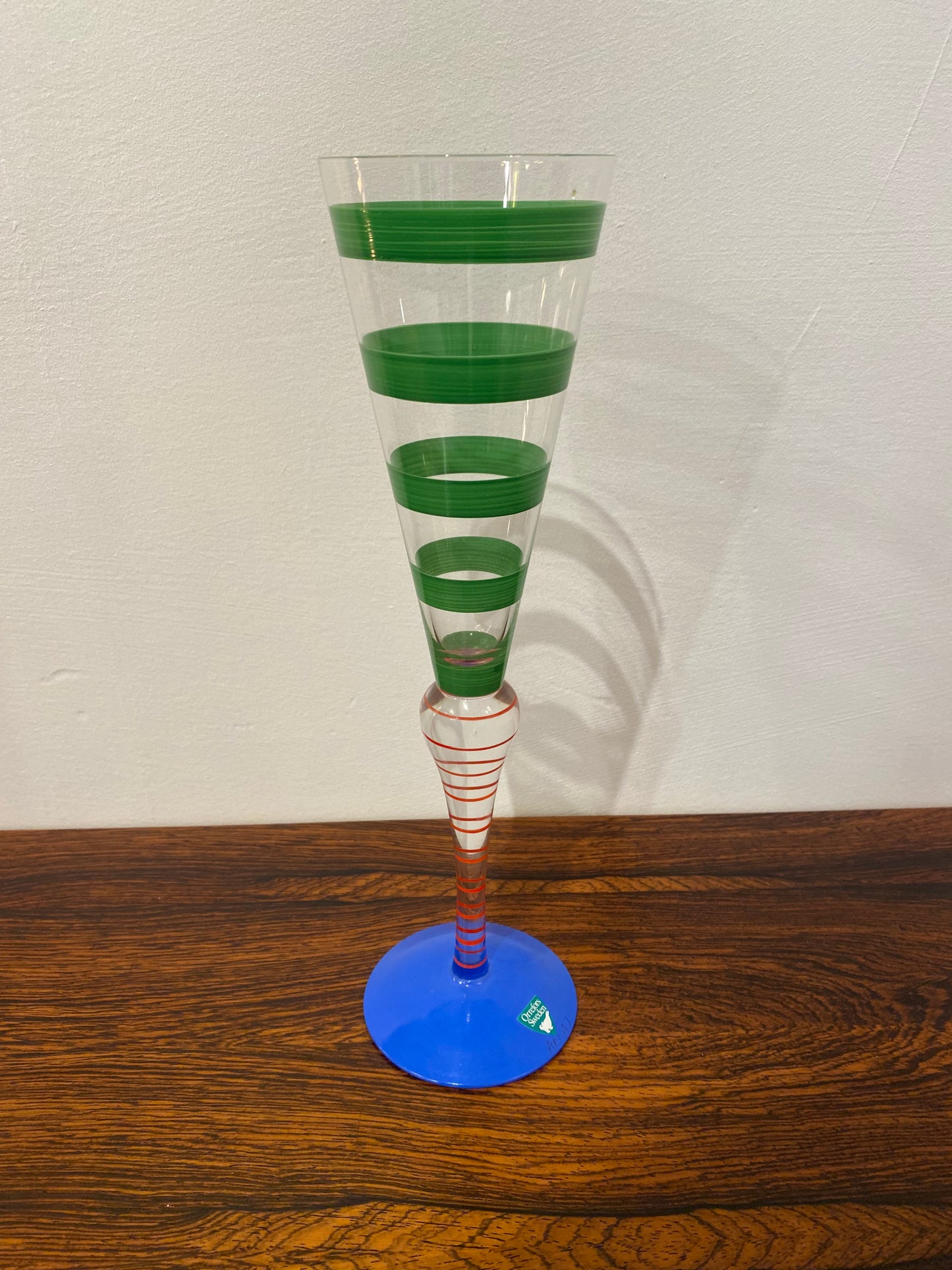 Anne Nilsson - Clownglas champagne for Orrefors