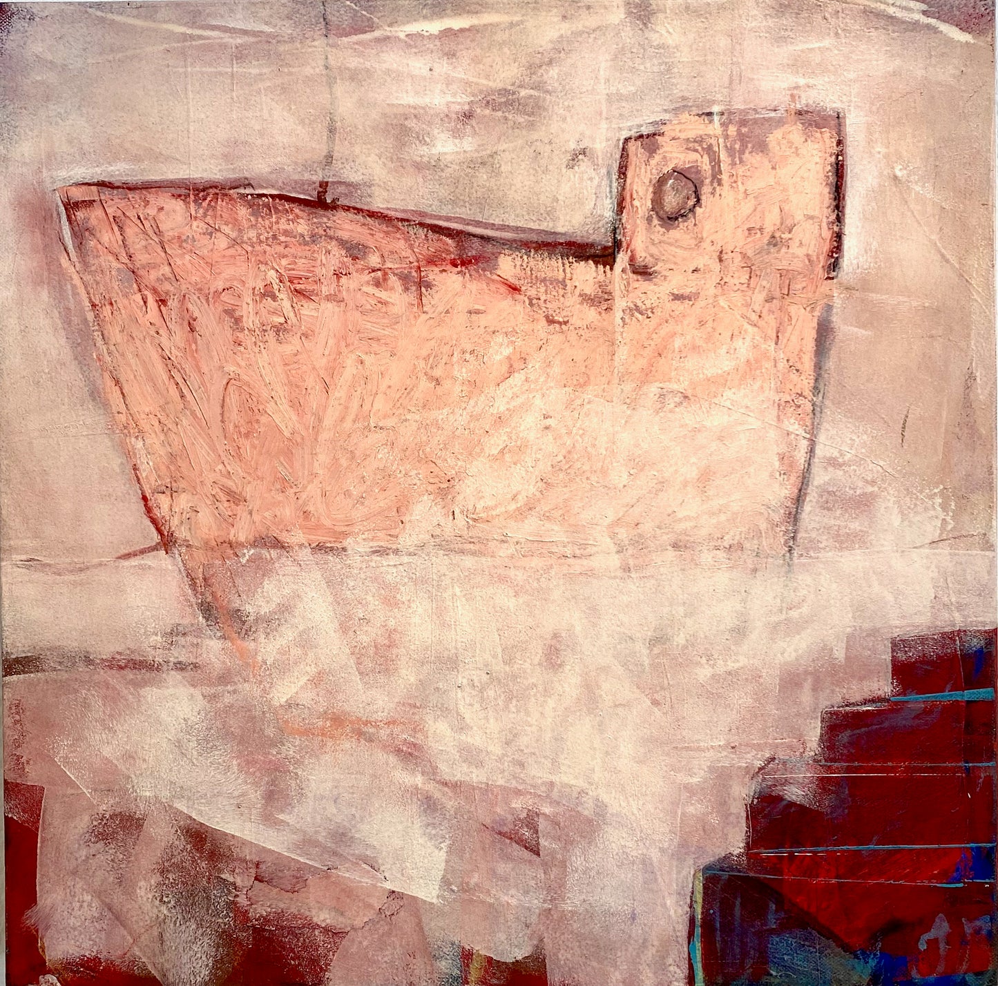 Inga Björstedt - Suez V - egg oil tempera painting on canvas.