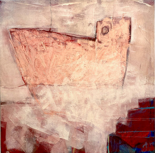 Inga Björstedt - Suez V - egg oil tempera painting on canvas.