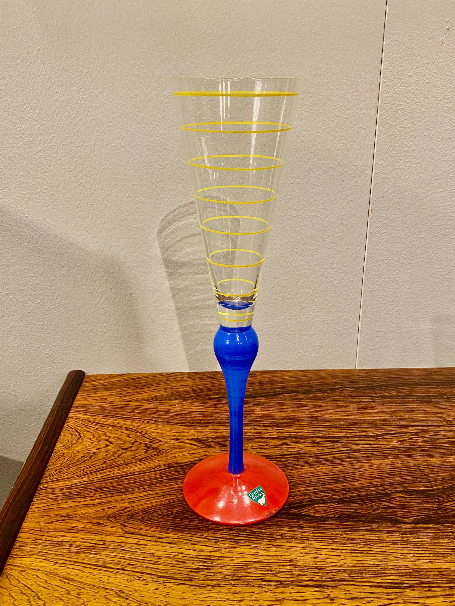 Anne Nilsson - Clown, champagneglas for Orrefors