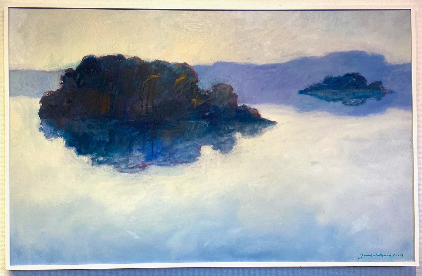 Jonas Wickman - Islands (Öar), acrylic on canvas