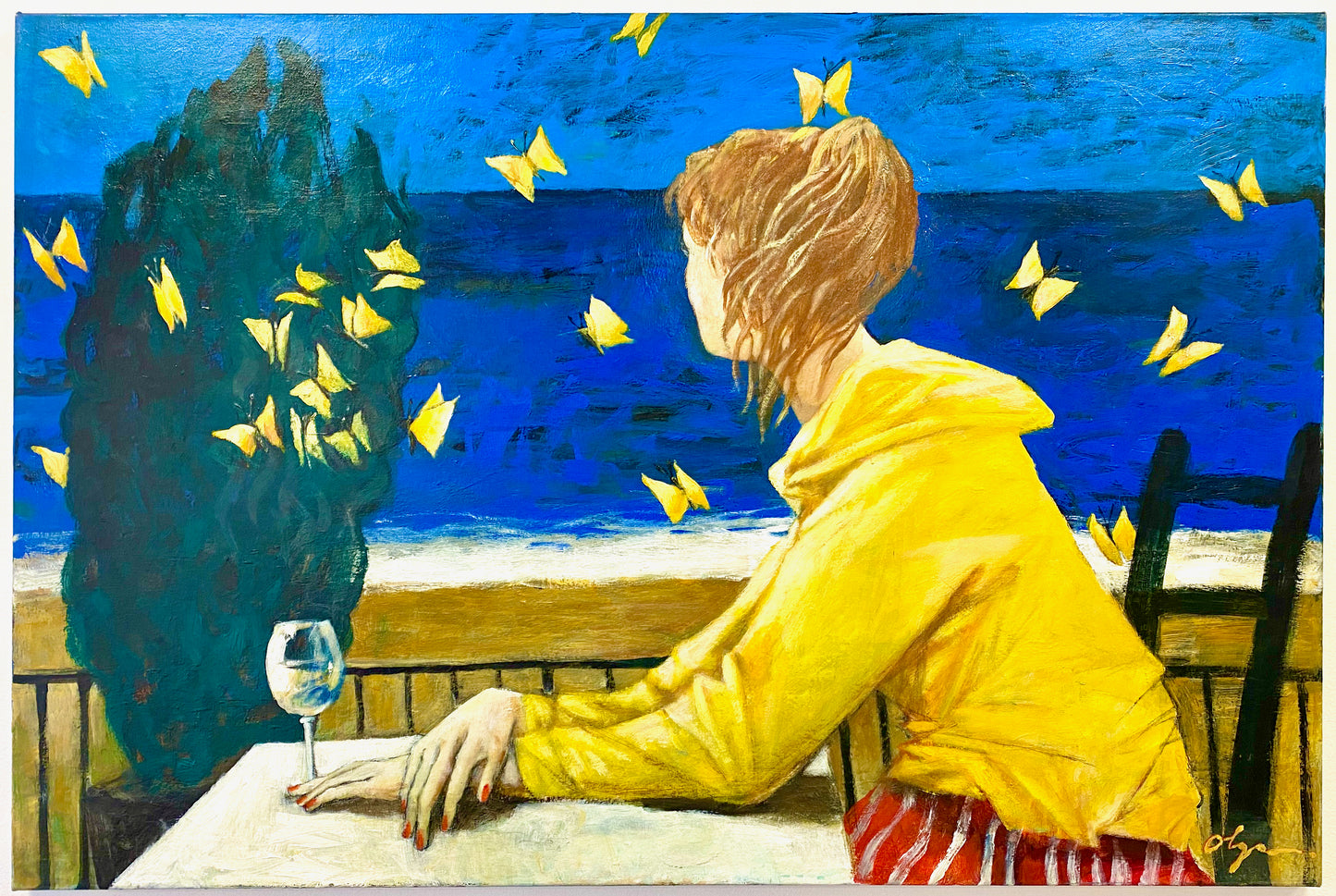 Olga Semenova - Butterflies, acrylic on canvas