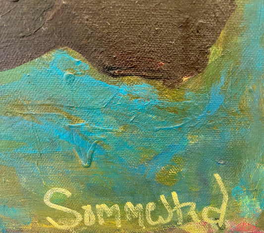 Ulrika Sommestad - Purple tulip, acrylic on canvas