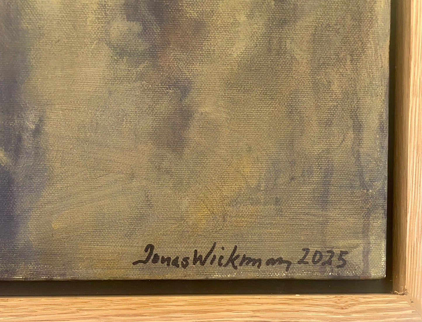 Jonas Wickman - Ladan, acrylmålning