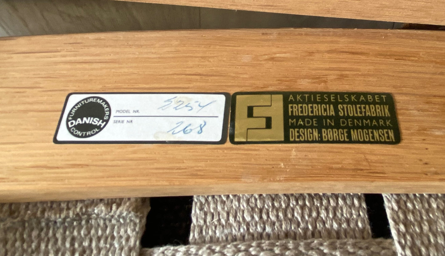 Börge Mogensen - Slädestol i ek, modell 2254