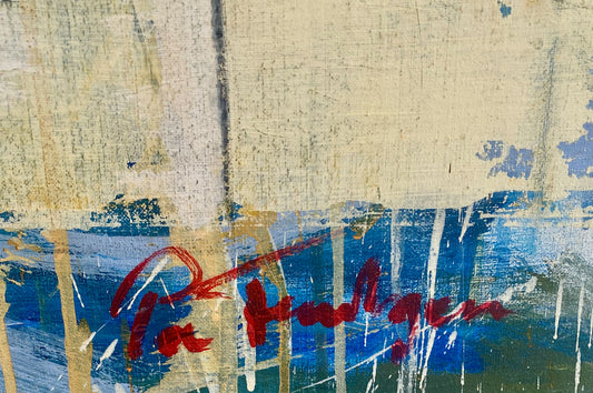 Per Fernhagen - Vinterlandskap, acrylic on canvas