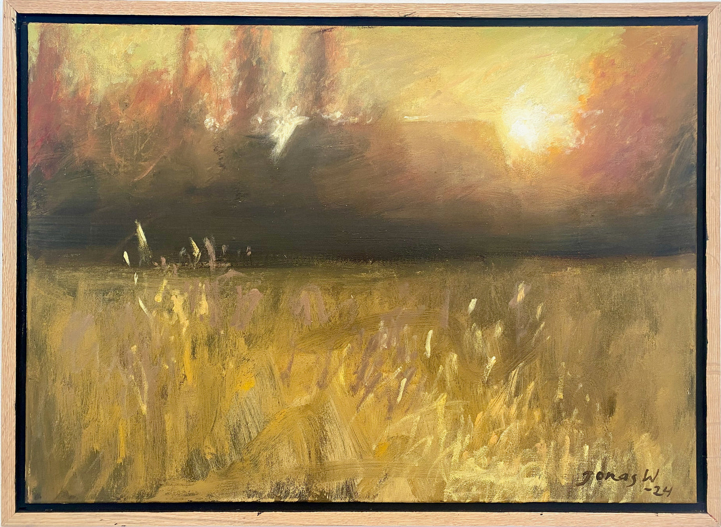 Jonas Wickman - Morgon, acryl på duk