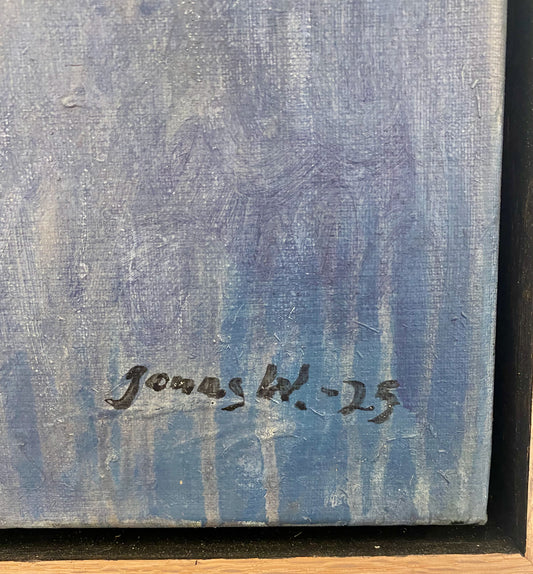 Jonas Wickman - Solkyss III, acryl på duk
