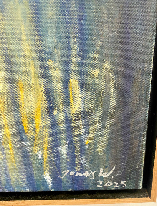 Jonas Wickman - Vattenspegel, acryl på duk