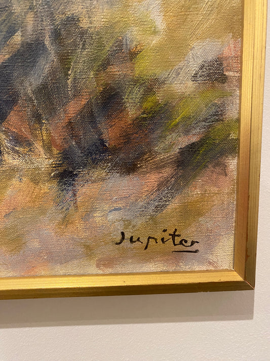 Folke Jupiter - Gotlandsgård, olja på duk