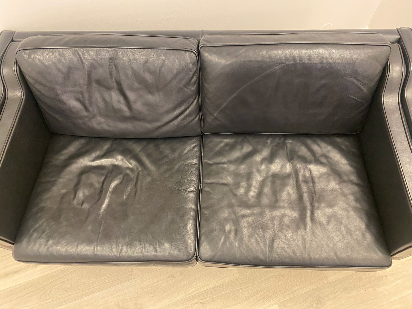 Danish leather sofa by Mogens Hansen, modell MH195, size 2 1/2