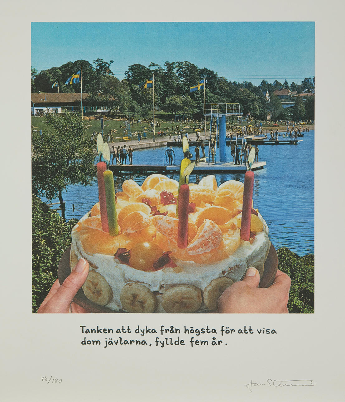 Jan Stenmark - Dyka från högsta, Fine Art Print