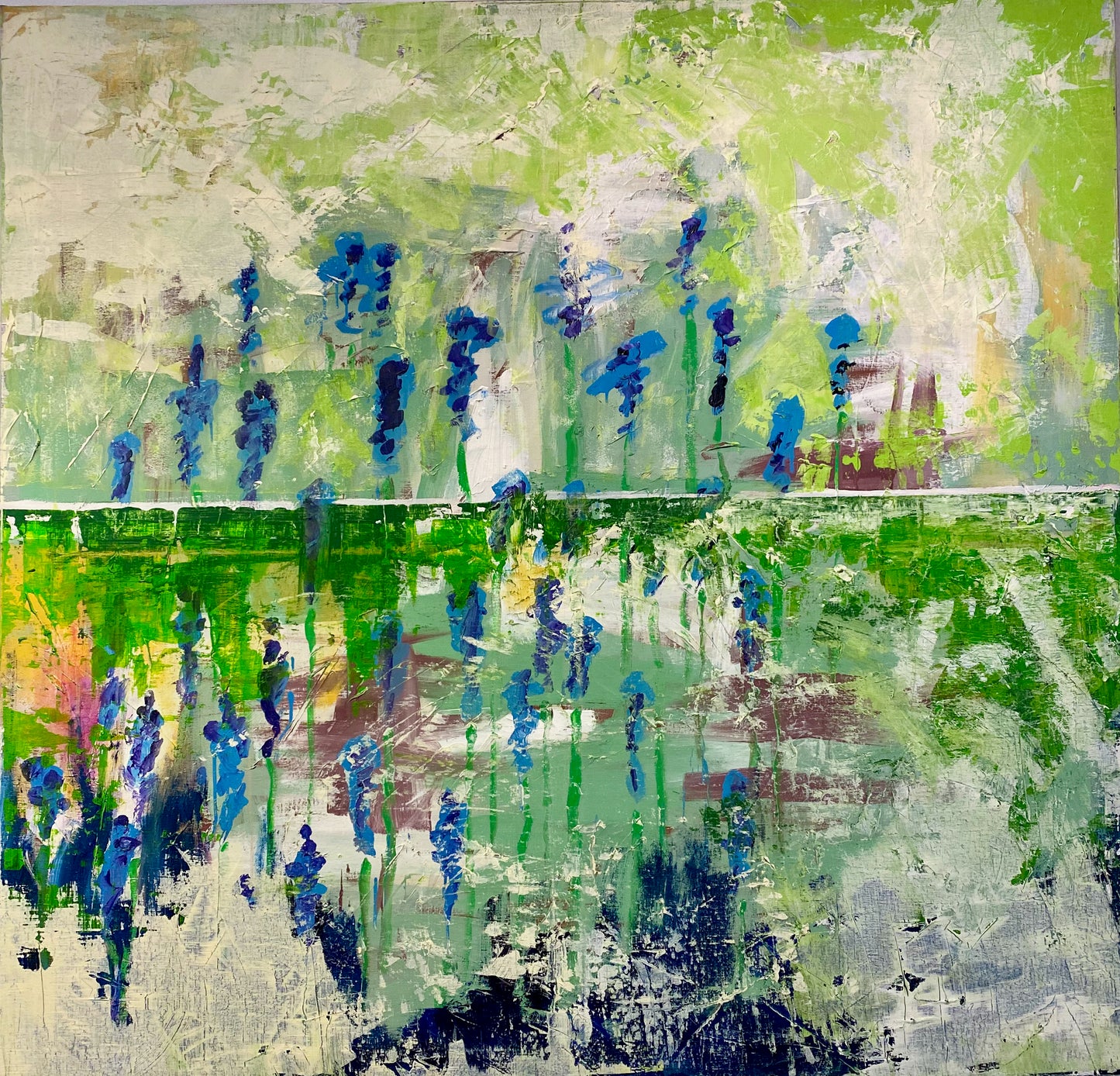 Per Fernhagen - Vårkänning (Spring feelings), acrylic on canvas