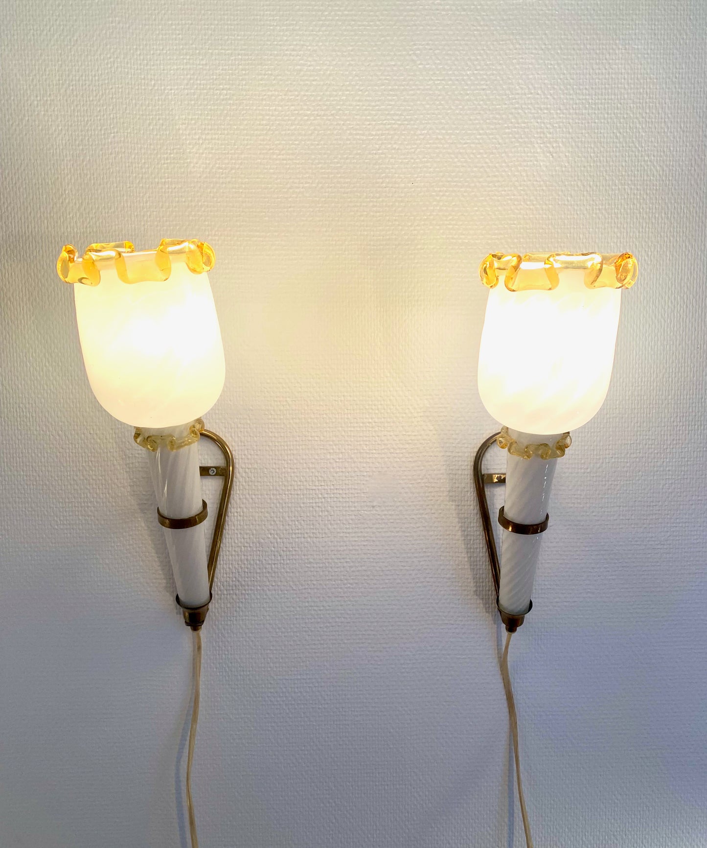 Wallsconces Venini - attributed to Fulvio Bianconi