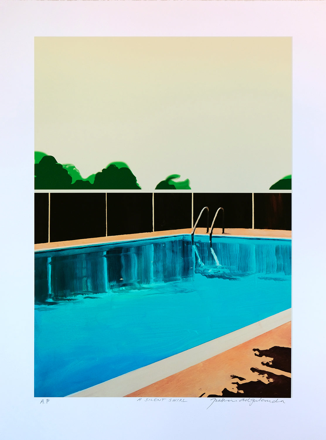 Joakim Allgulander - A silent swirl, lithograph