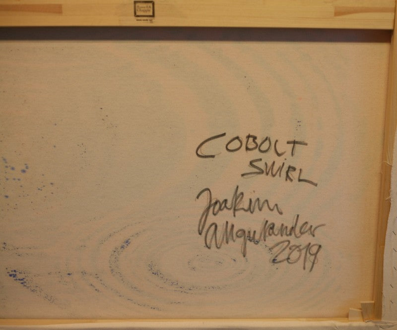 Joakim Allgulander - Cobolt swirl, acrylic on canvas