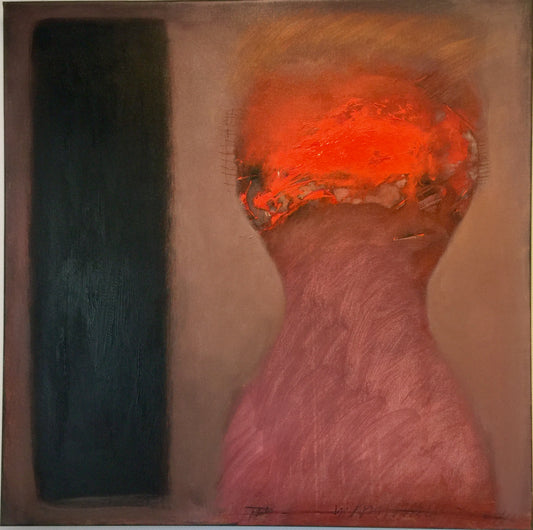 Oleg Bondarenko - Subdimensional entity and the Black Stripe, oil painting