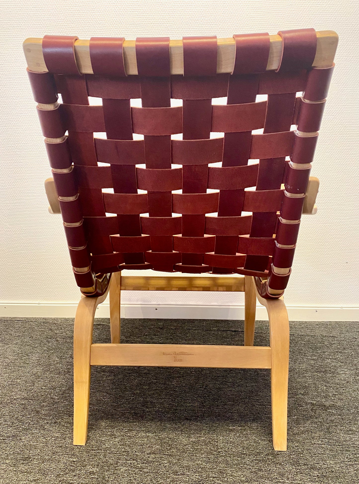 Bruno Mathsson - Set of 2 Eva-chairs with leather girths