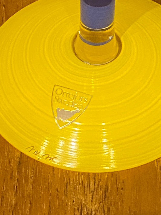 Anne Nilsson - Clown, champagneglas for Orrefors