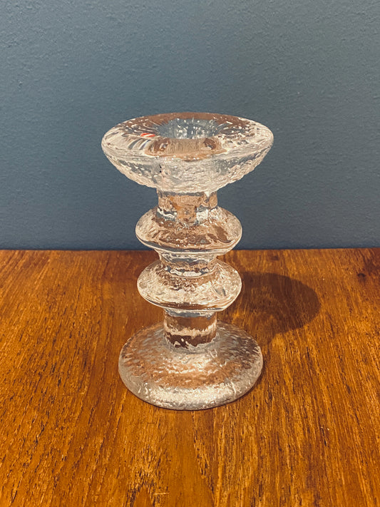 Timo Sarpaneva - Festivo, glass candle holder by Iittala,120 mm