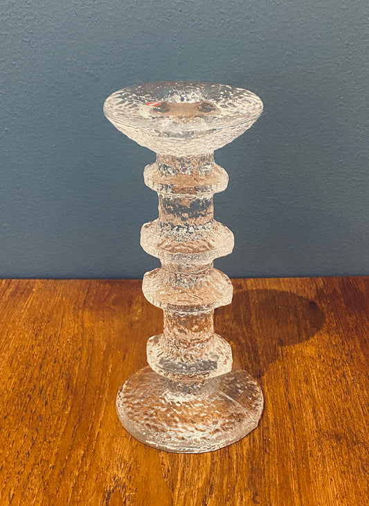 Timo Sarpaneva, Festivo, glass candle holder by Iittala, 180 mm