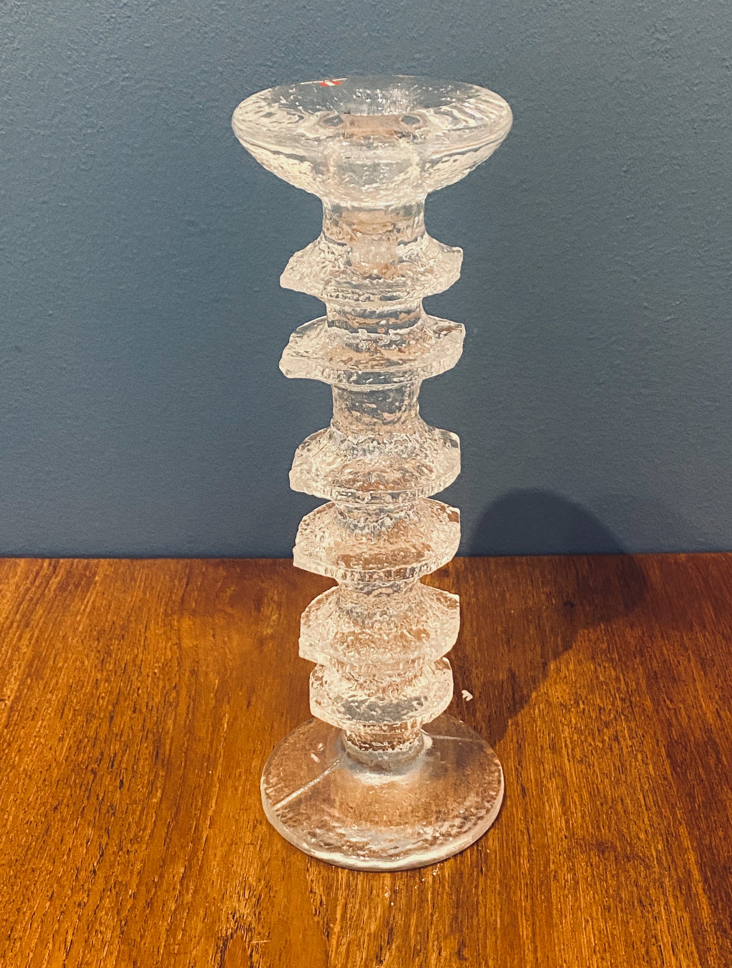 Timo Sarpaneva - Festivo, glass candle holder by Iittala, 245 mm