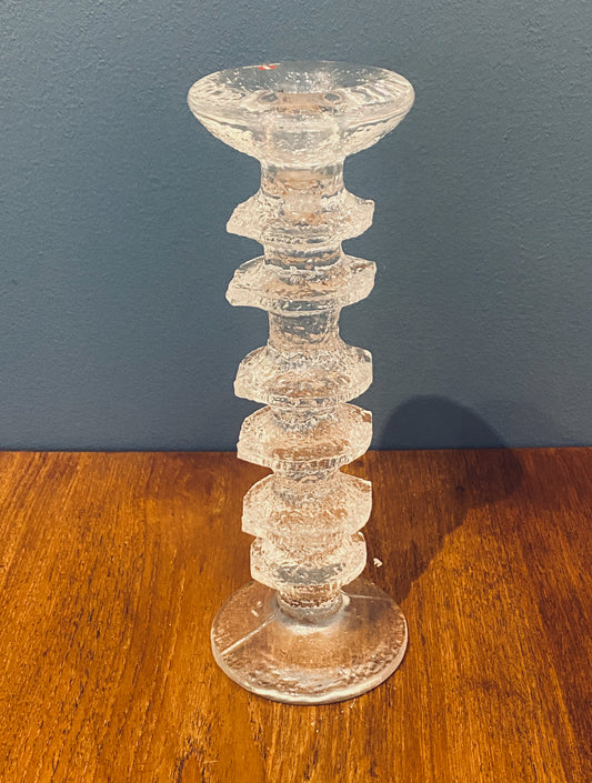 Timo Sarpaneva - Festivo, glass candle holder by Iittala, 245 mm