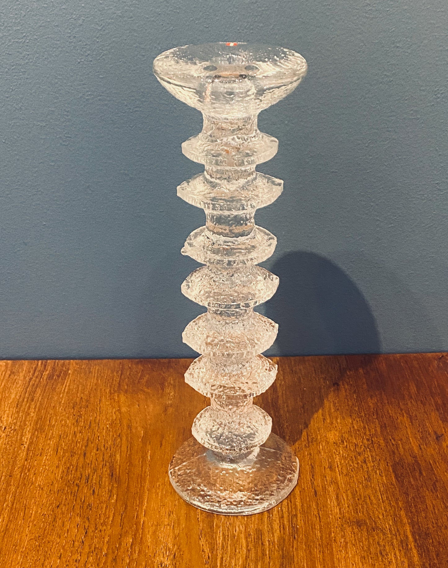 Timo Sarpaneva - Festivo, Glass candle holder by Iittala, 280 mm