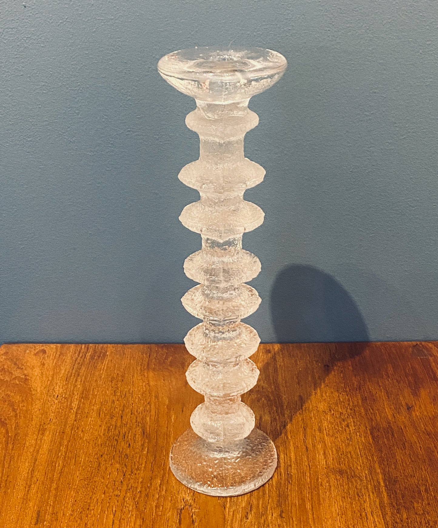 Timo Sarpaneva - Festivo, glass candleholder by Iittala, 315 mm