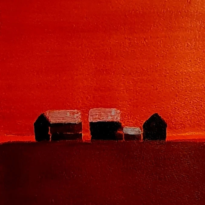 Jerry Grönberg - Juli 2018 III - akryl på papper