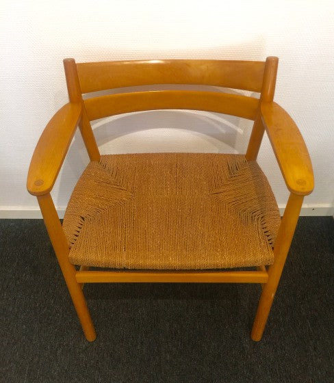 Börge Mogensen - Arm chair, BM 2, Beech and paper cord
