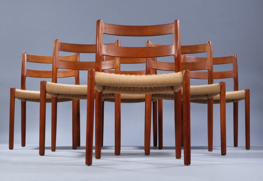 Niels O. Möller - Set of 6 teak dining chairs