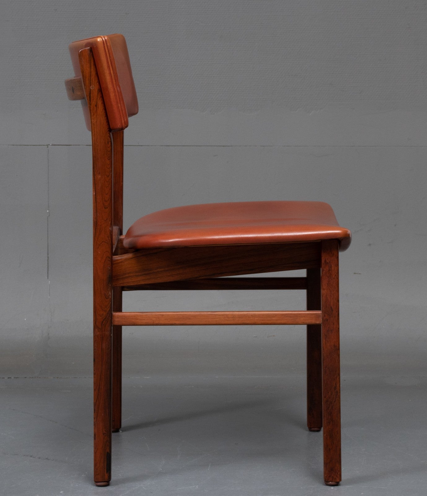 Kurt Östervig - Set of 6 dining chairs in leather and rosewood