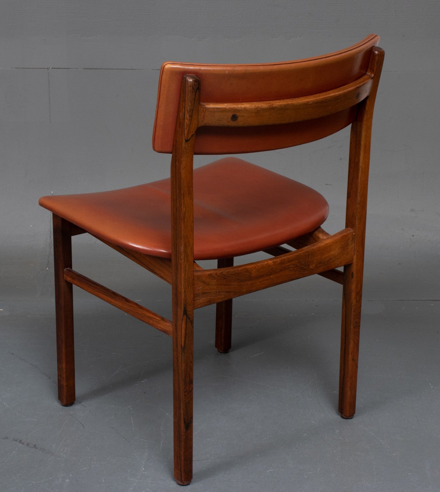 Kurt Östervig - Set of 6 dining chairs in leather and rosewood