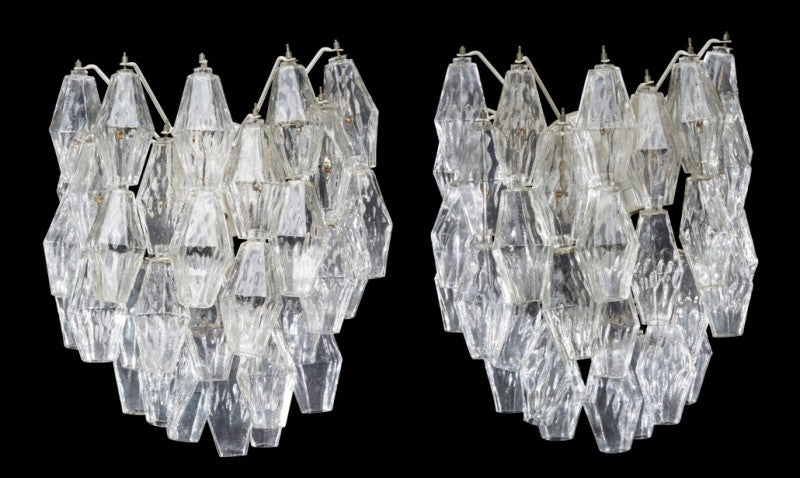 Carlo Scarpa - Wall sconces Poliedri for Venini