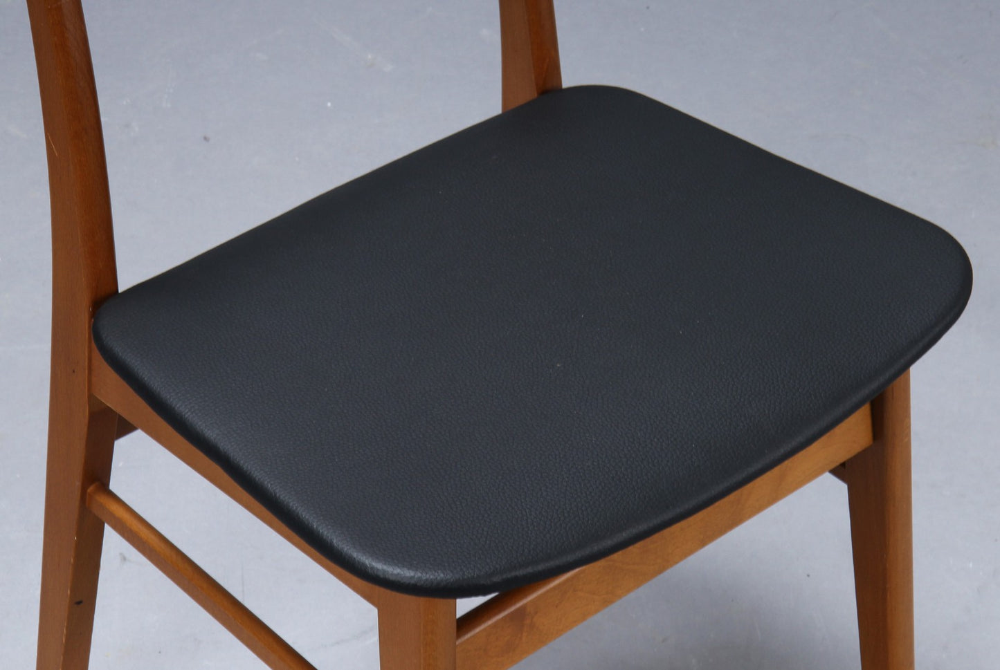 Set of 6dining chairs - Farstrup, teak back plate