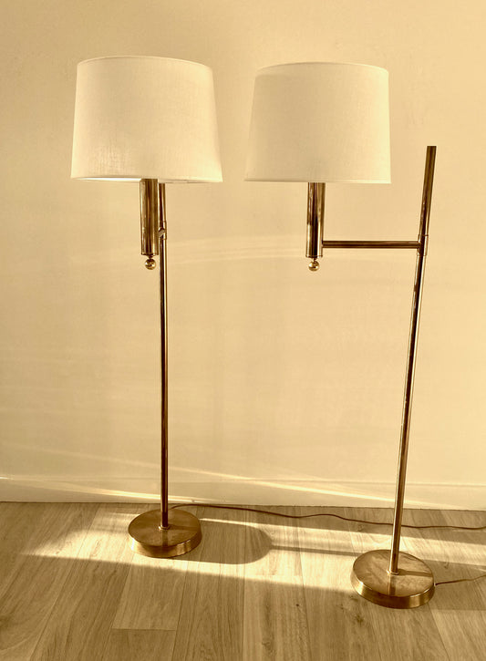 Pair of brass floor lamps from Bergboms - G-018