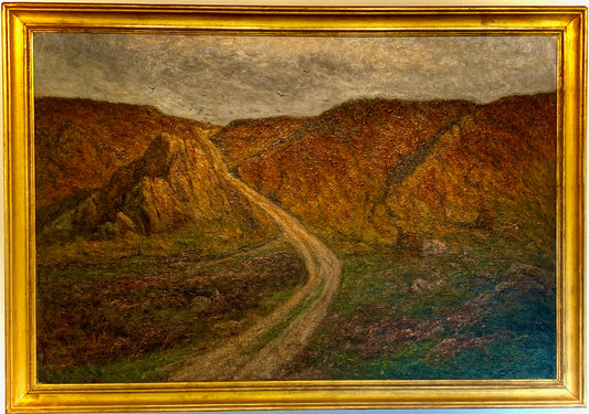 Charlotte Wahlström - Blommande ljunghed (oil painting)