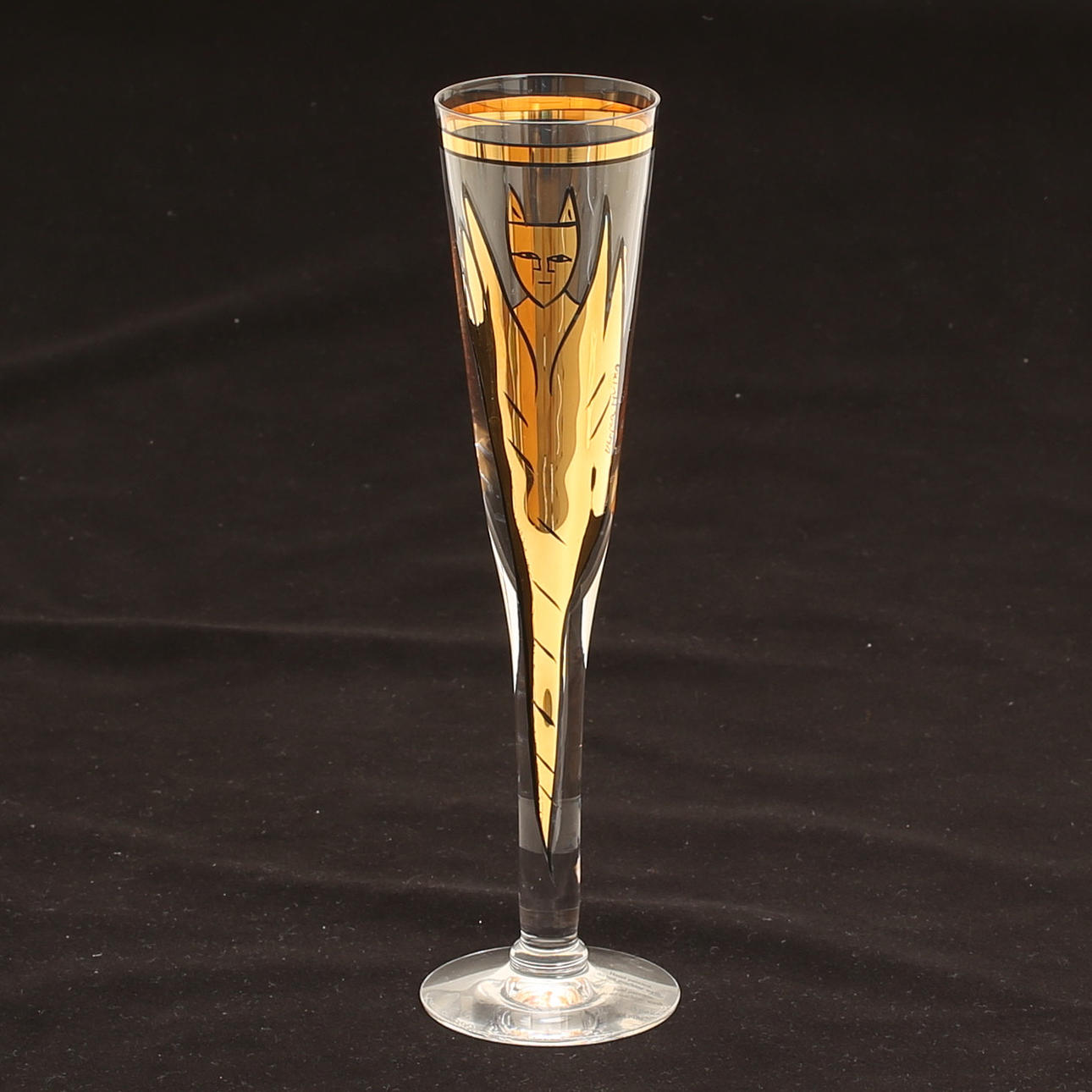 Ulrica Hydman Vallien - Goldie devil champagneglas