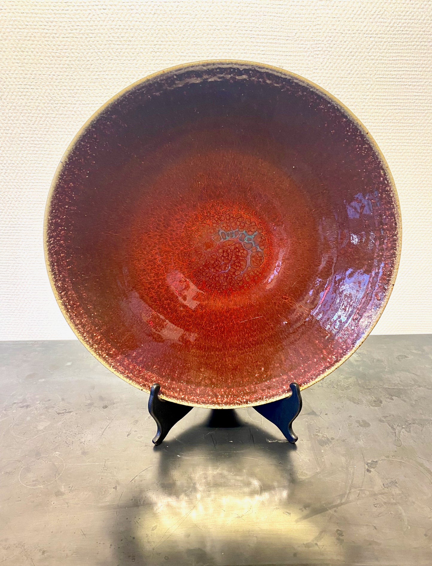 Large sangre de toro bowl by Gustav & Ulla Kraits 1985