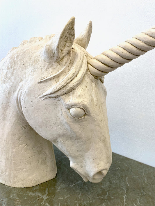 Unicorn - ceramic sculpture by Unni Brekke Widenfalk