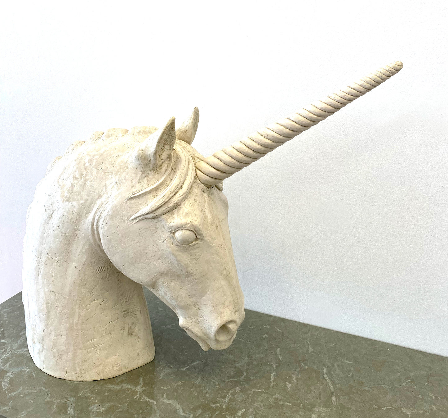 Unicorn - ceramic sculpture by Unni Brekke Widenfalk