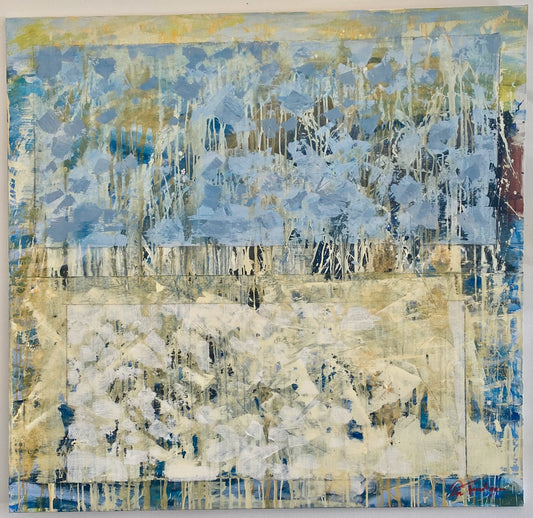 Per Fernhagen - Vinterlandskap, acrylic on canvas