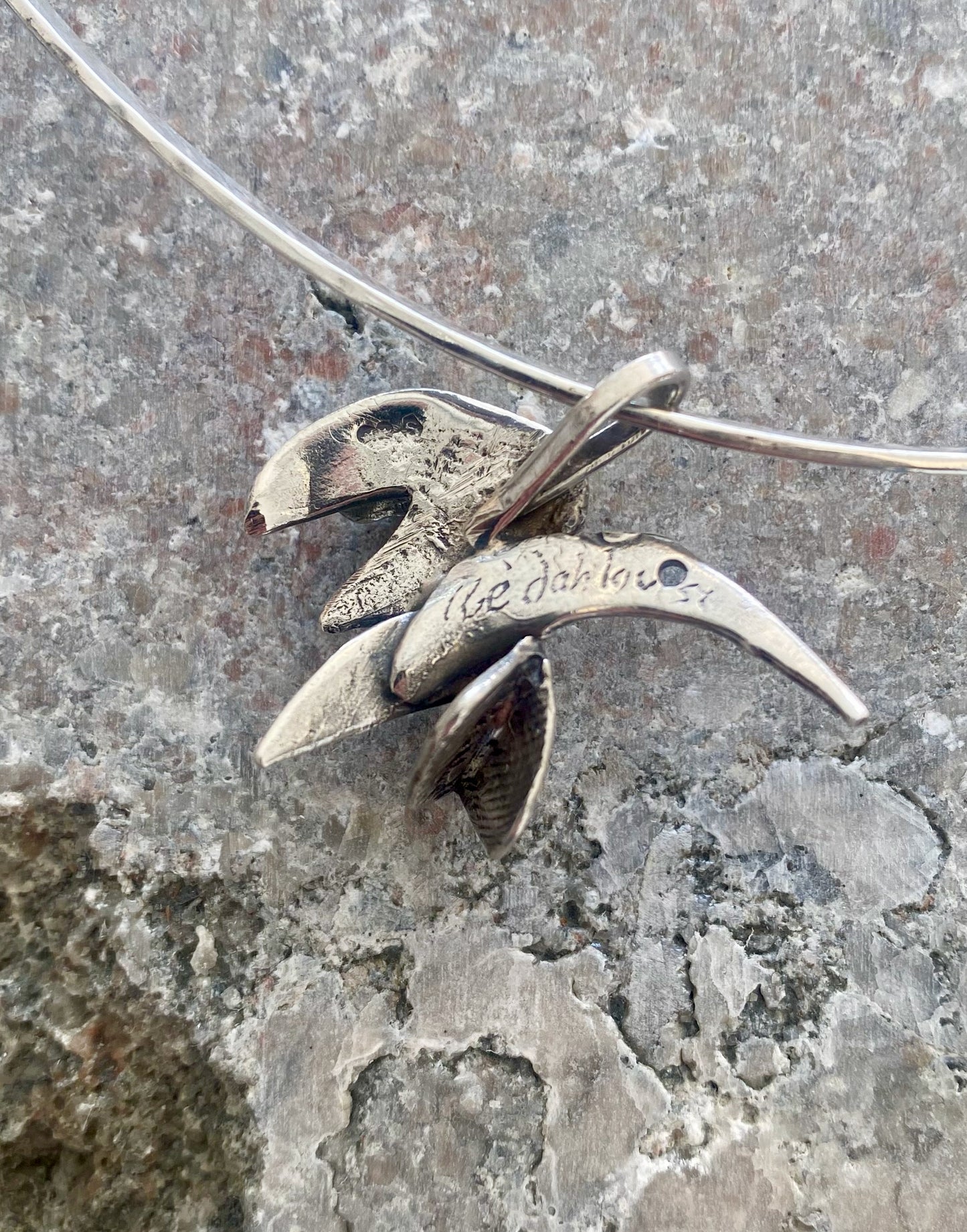 Inga Britt "IBE" Dahquist & Olof Barve - Silver neck ring with bird