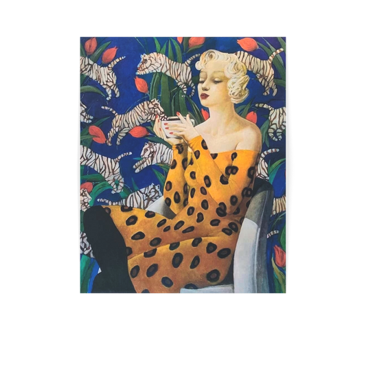 Olga Semenova - White tiger, fine art print