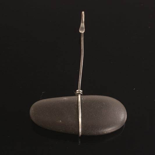 Vivianna Torun Bülow Hübe - Silver pendant with natural stone