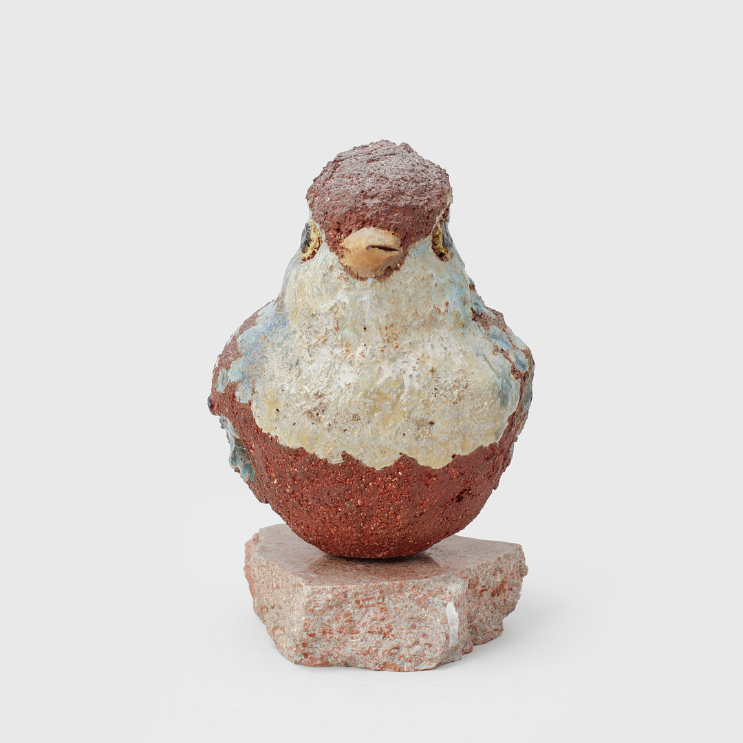 Tyra Lundgren - Fågel, chamotterat stengods, Bredkvie